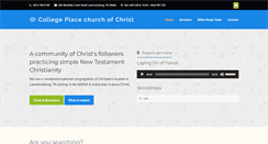 Desktop Screenshot of collegeplacechurchofchrist.org
