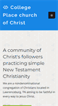 Mobile Screenshot of collegeplacechurchofchrist.org